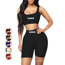 Two piece Popular women gym clothing  seamless yoga set work out set